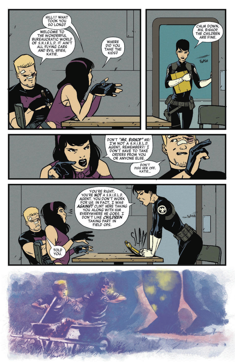 Illustration for article titled Exclusive Marvel preview: Past and present intertwine in All-New Hawkeye #3
